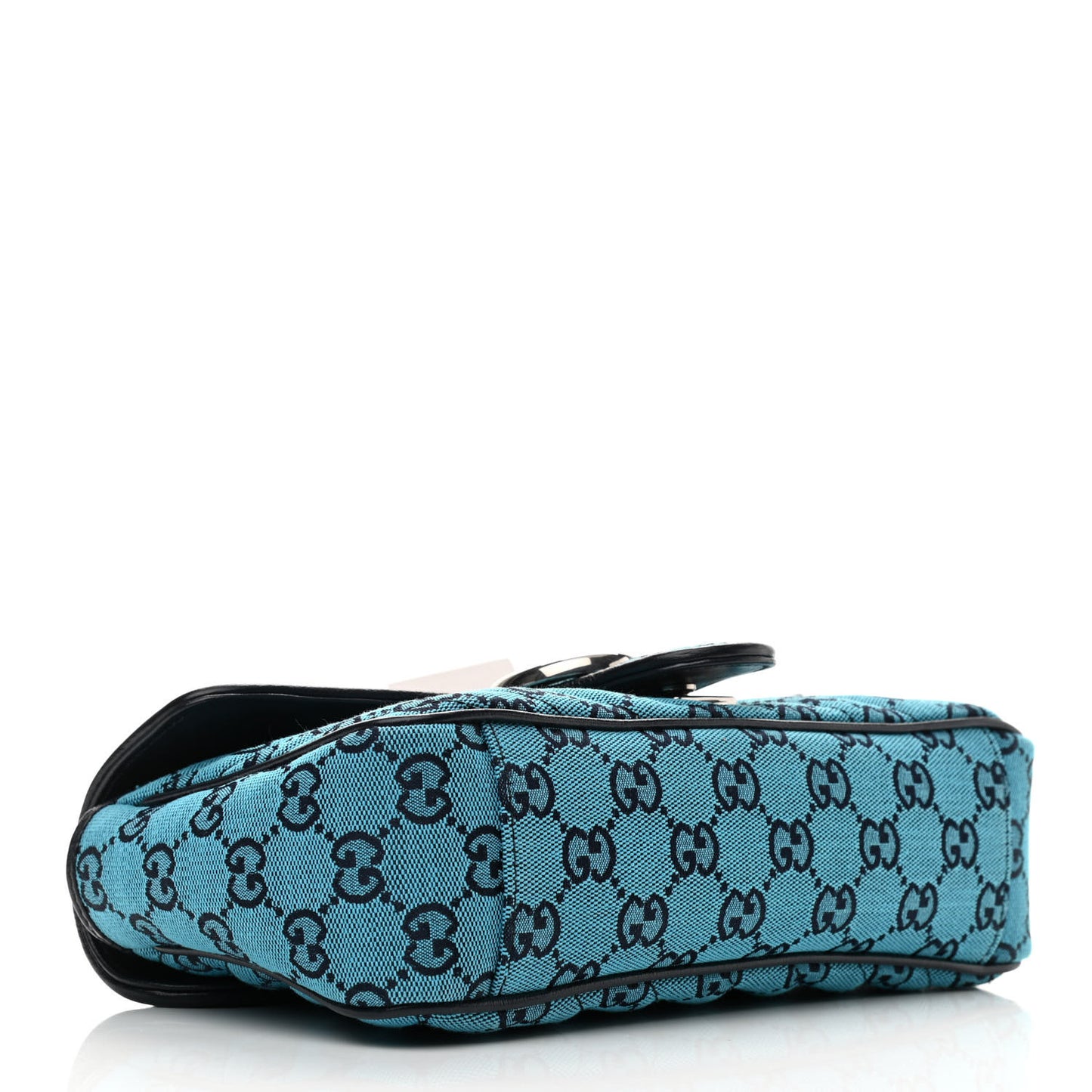 Monogram Multicolor Matelasse Diagonal Small GG Marmont Shoulder Bag Light Blue