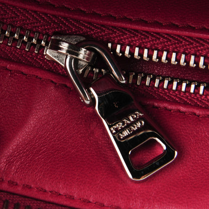 Prada Saffiano Lux Pochette Clutch Fuxia 8 of 9