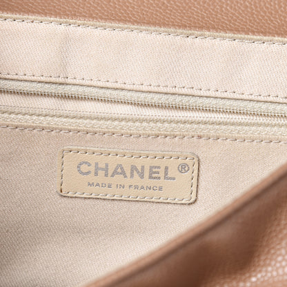 Chanel Caviar Large Half Moon Flap Dark Beige 5 of 18