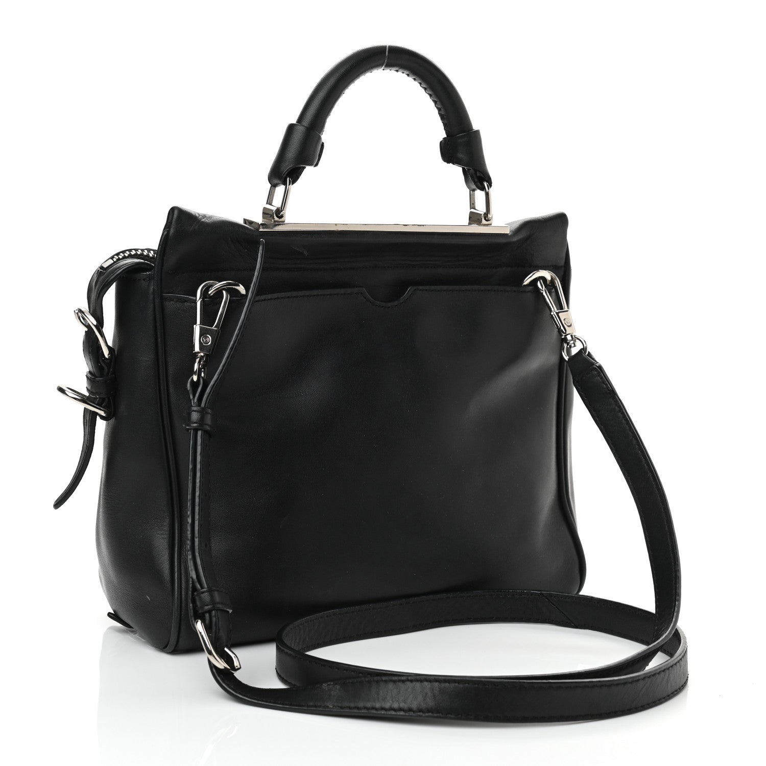 3.1 Phillip Lim Calfskin Quilted Small Ryder Satchel Black 3 of 14
