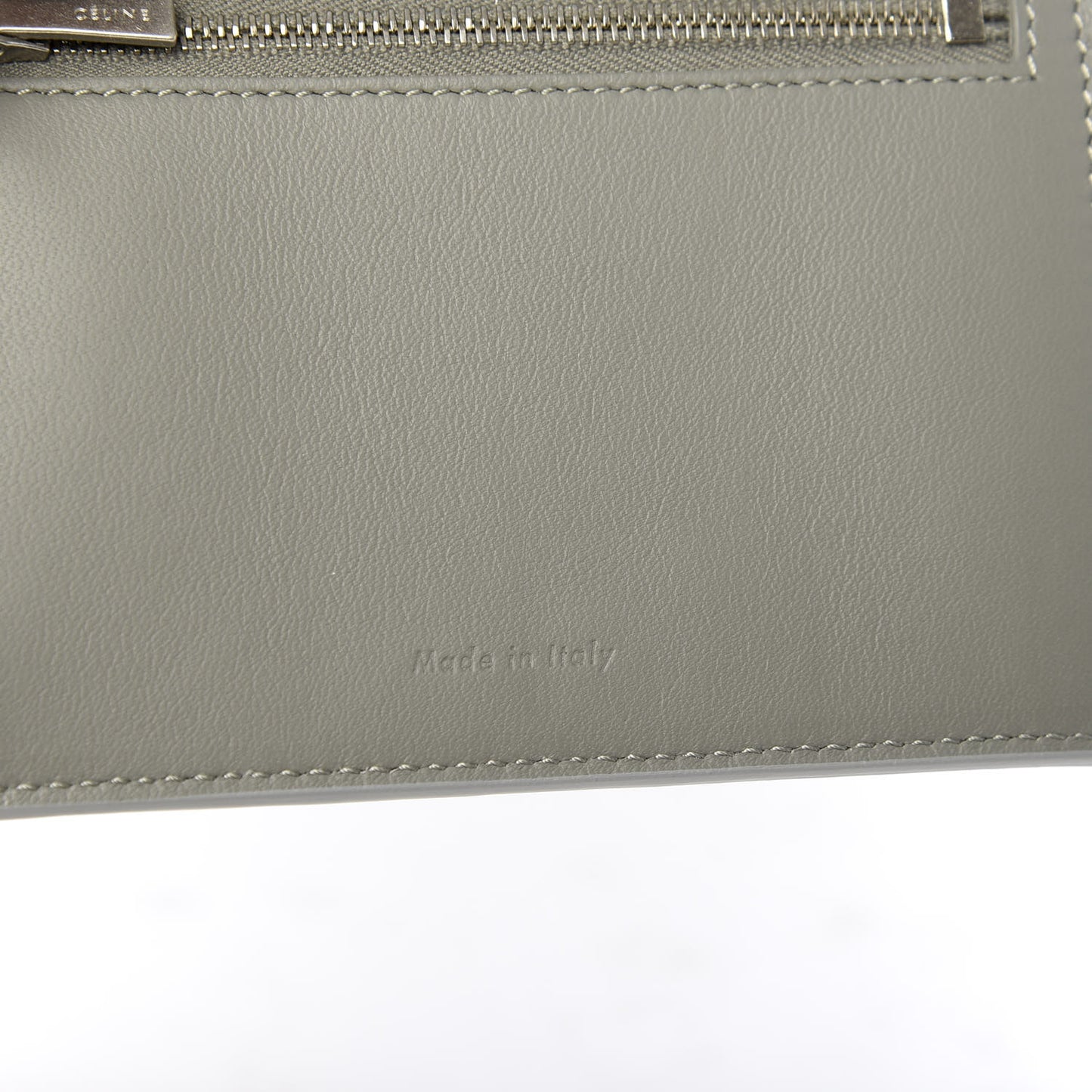 Grained Calfskin Medium Multifunction Strap Wallet Cloud