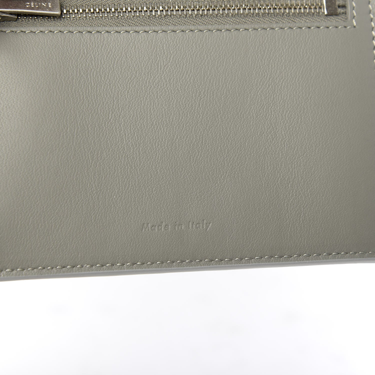 Celine Grained Calfskin Medium Multifunction Strap Wallet Cloud 6 of 8