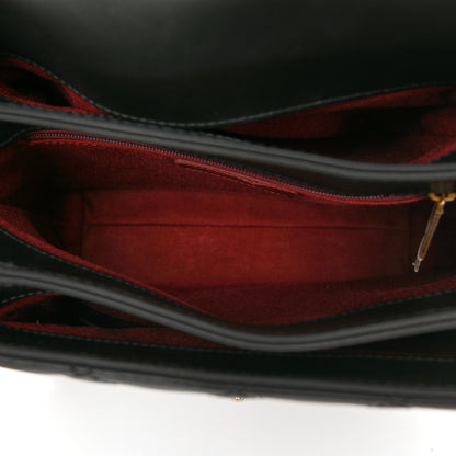 Chanel Calfskin Quilted Side Chain Compartment Flap Black 5 of 10