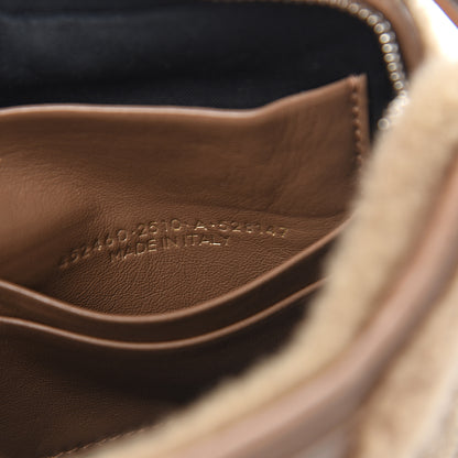 Balenciaga Shearling Bazar Pochette Crossbody Beige 6 of 9