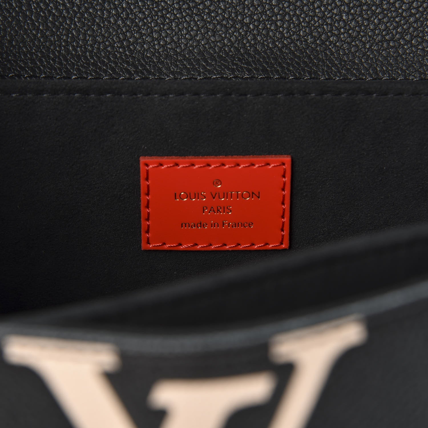 Louis Vuitton Empreinte Monogram Giant Crafty Pochette Metis Black Creme 7 of 8