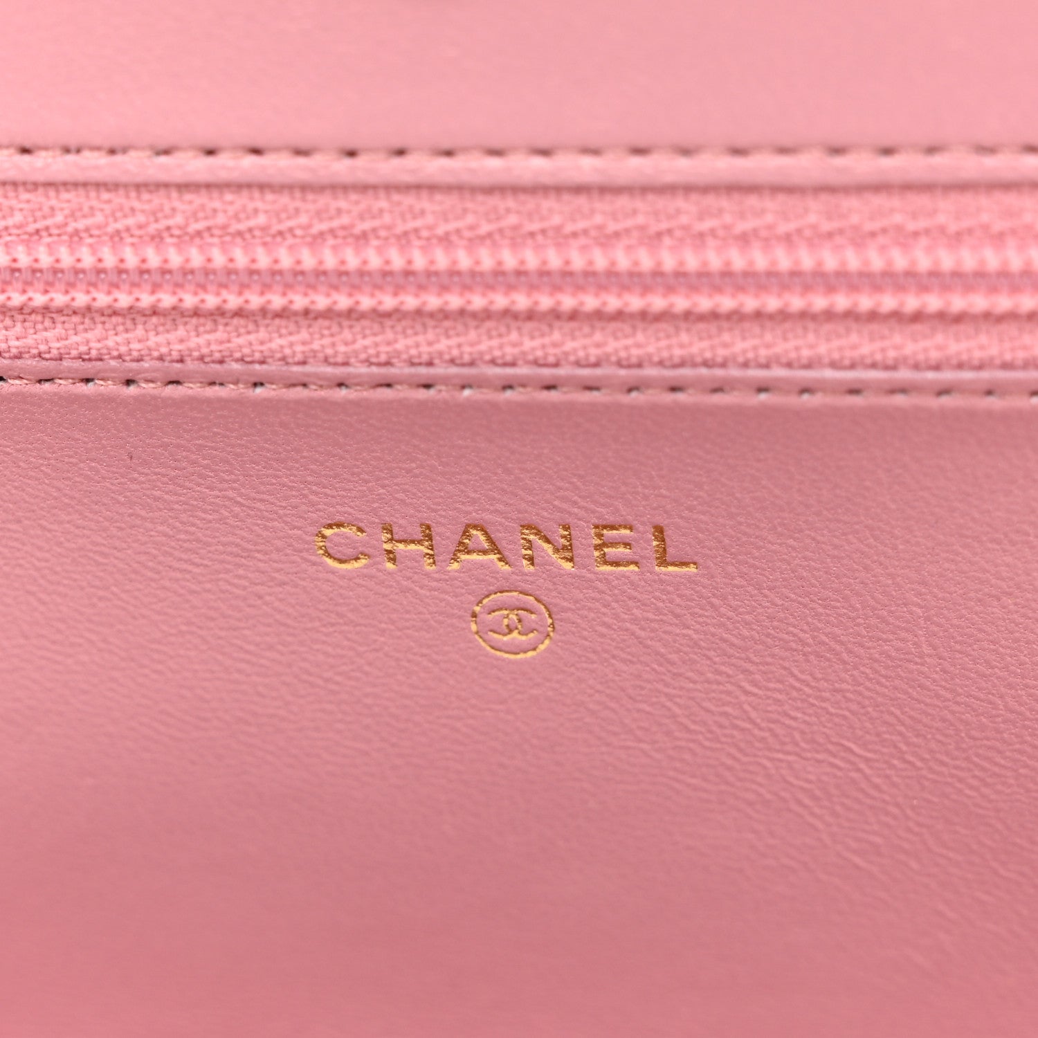 Chanel Metallic Lambskin Quilted Boy Wallet On Chain WOC Pink 6 of 12