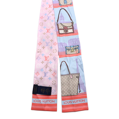 Louis Vuitton Silk Monogram Skyline Bandeau Rose Clair 2 of 3