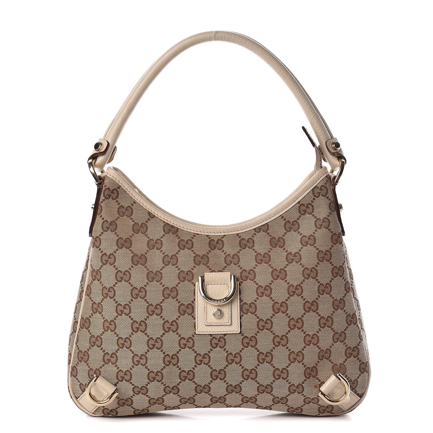 Monogram Medium Abbey D Ring Hobo Off White