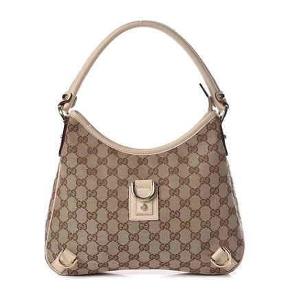 Gucci Monogram Medium Abbey D Ring Hobo Off White 1 of 15