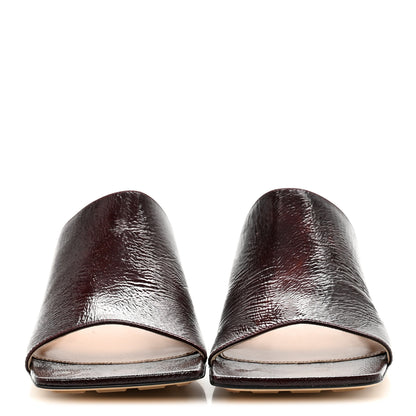 Bottega Veneta Lambskin Stretch Lounge Sandals 37 Wine 3 of 9