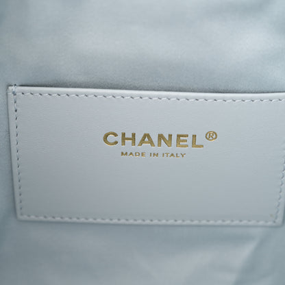 Chanel Caviar Quilted Small Chanel 25 Handbag Light Blue 6 of 11