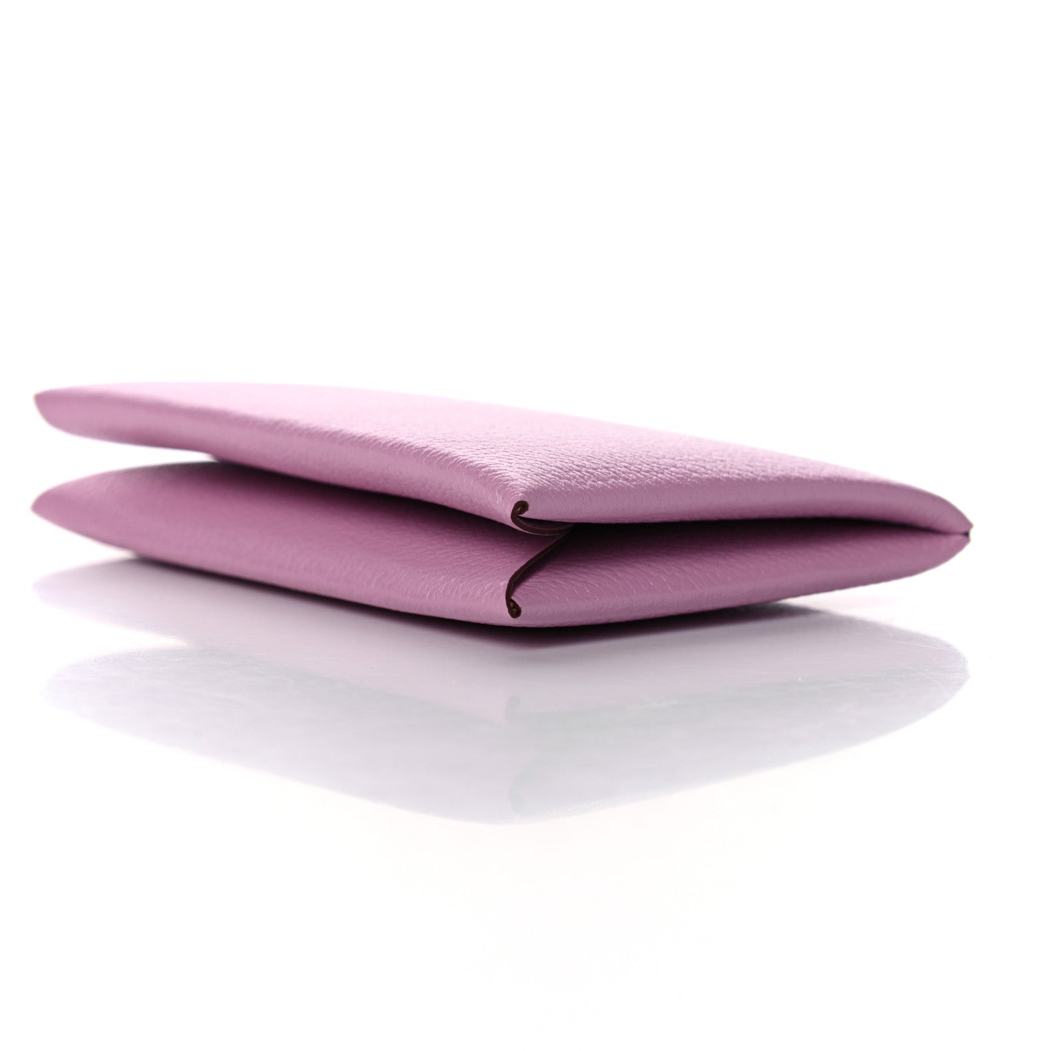 Hermes Chevre Mysore Calvi Card Case Mauve Sylvestre 9 of 10