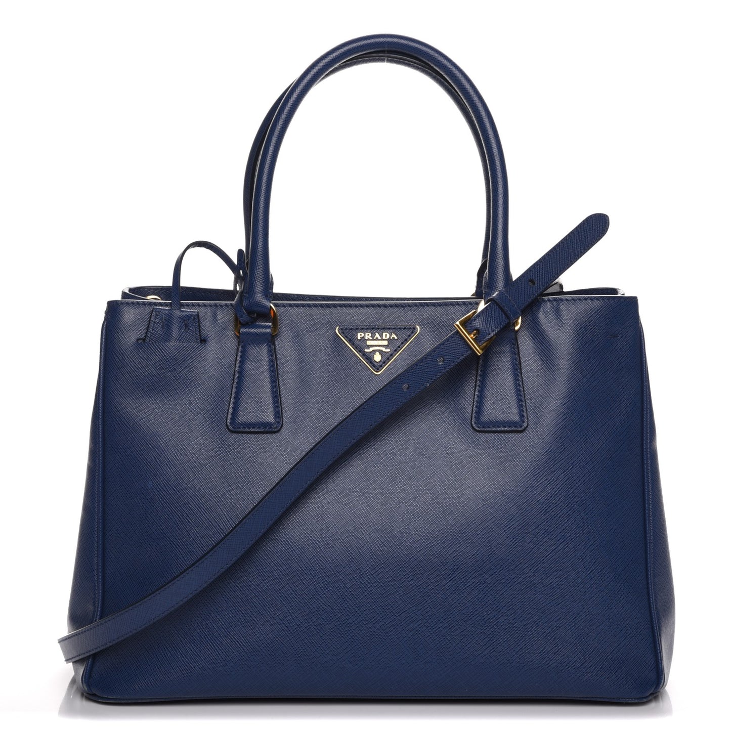 Saffiano Lux Medium Tote Bluette