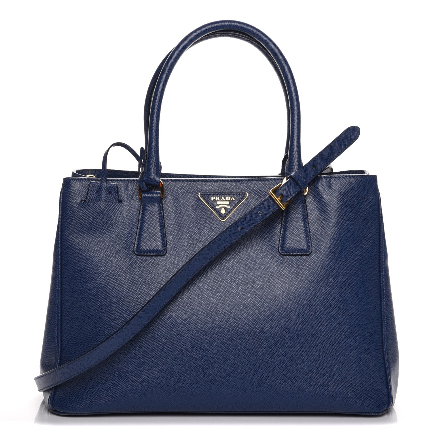 Prada Saffiano Lux Medium Tote Bluette 1 of 10