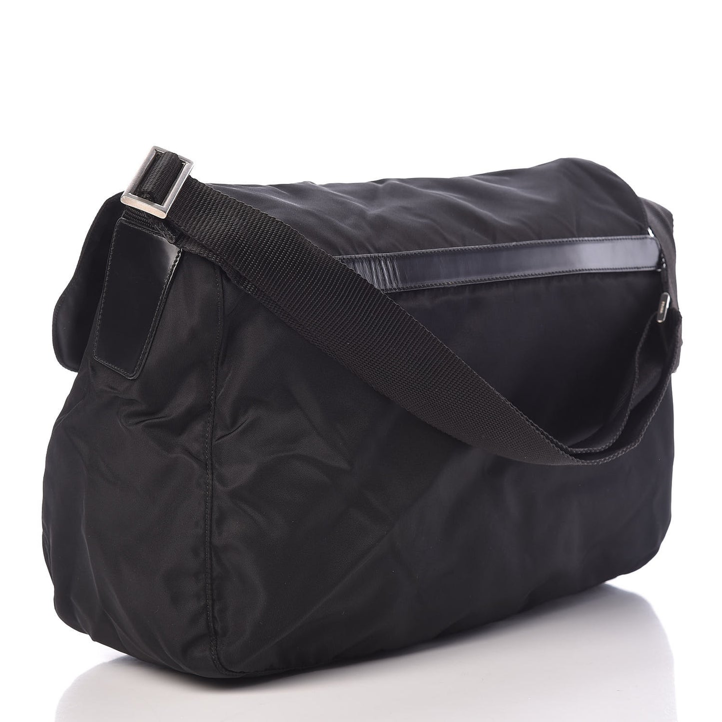Tessuto Nylon Messenger Bag Black