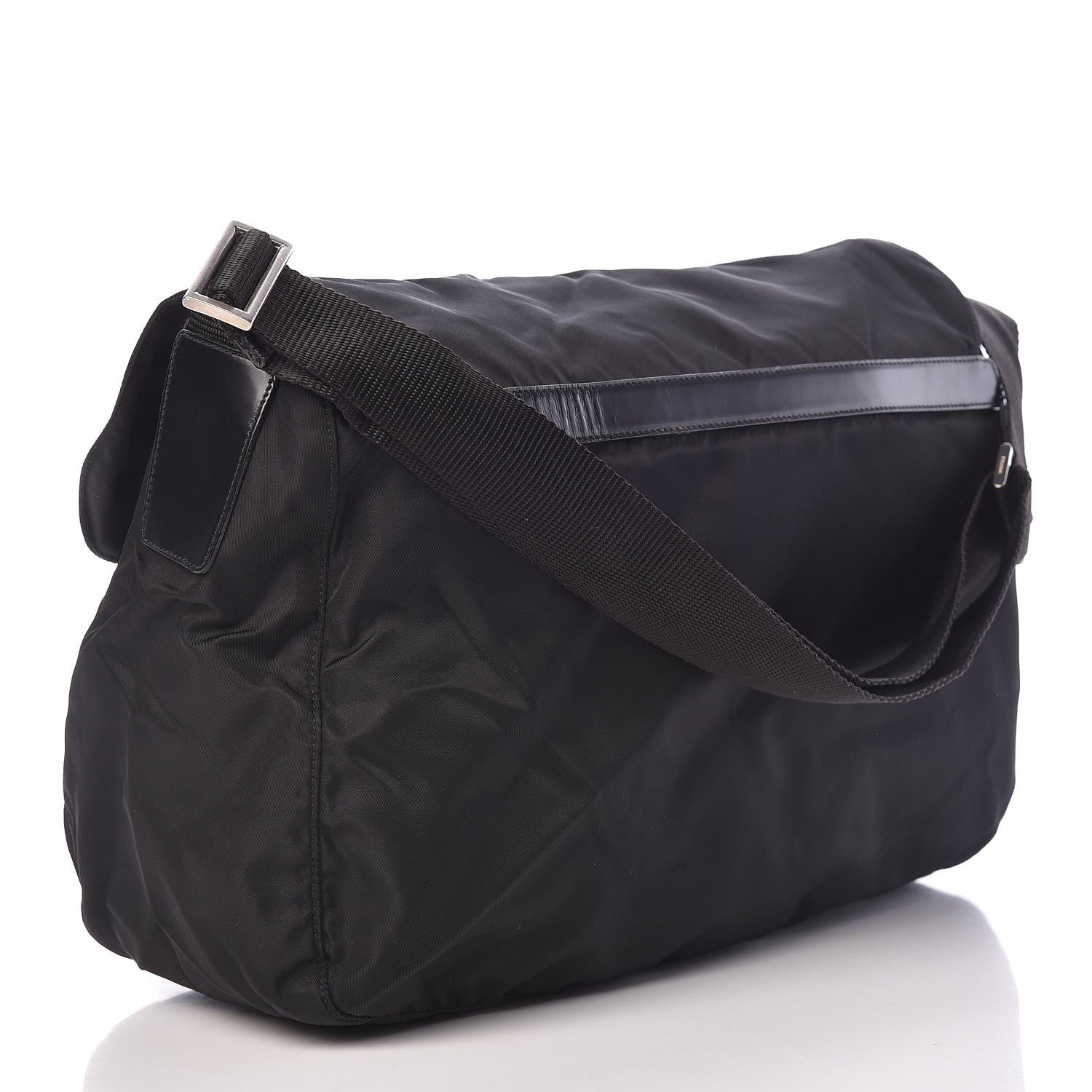 Prada Tessuto Nylon Messenger Bag Black 3 of 12
