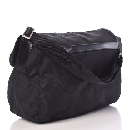 Prada Tessuto Nylon Messenger Bag Black 3 of 12