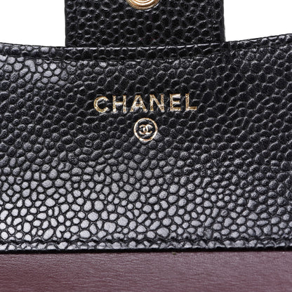 Chanel Caviar Quilted Compact Flap Wallet Black 6 of 9