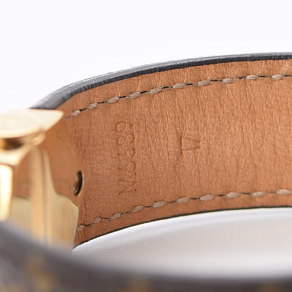 Louis Vuitton Monogram Lockit Bracelet 17 Black 6 of 9