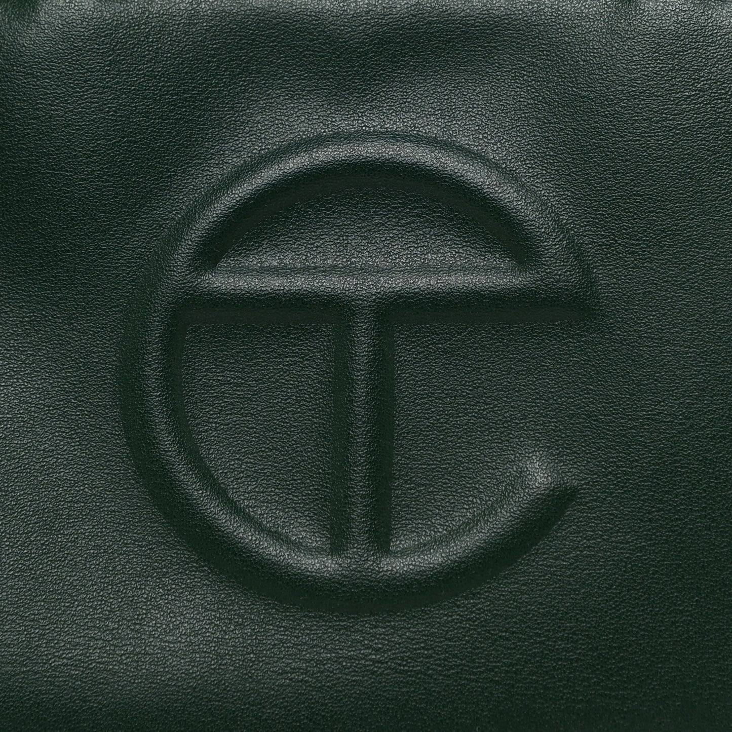 Vegan Leather Small Shopping Bag Dark Olive