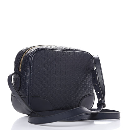 Gucci Soft Microguccissima Mini Bree Messenger Bag Blue 3 of 9