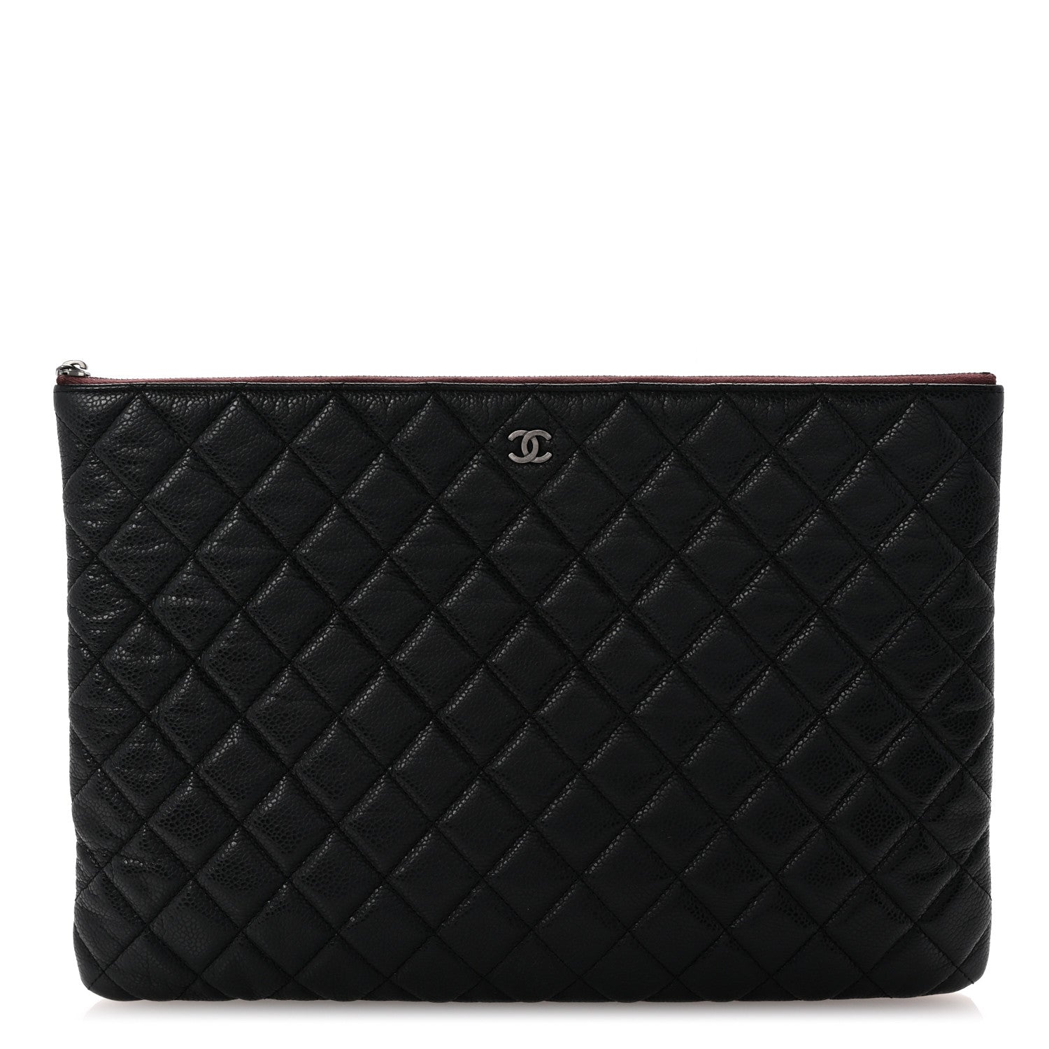 Chanel Caviar Quilted Large Cosmetic Case Black 1 of 8