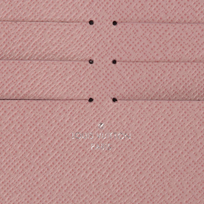 Louis Vuitton Calfskin Felicie Card Holder Insert Rose Ballerine 6 of 6
