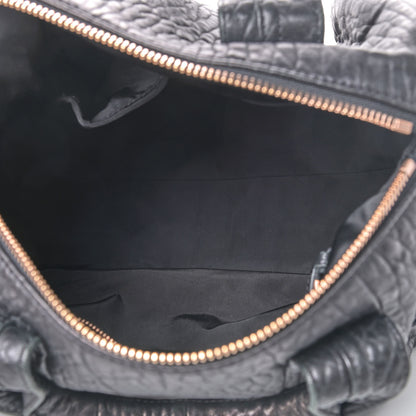 Alexander Wang Pebbled Lambskin Rocco Black Rose Gold Hardware 4 of 6