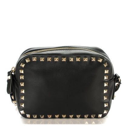 Valentino Garavani Calfskin Rockstud Camera Crossbody Bag Black 1 of 7