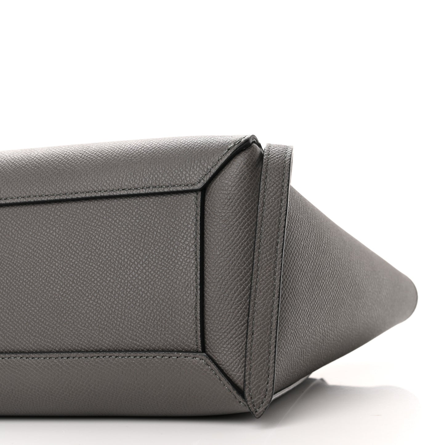 Grained Calfskin Nano Belt Bag Grey