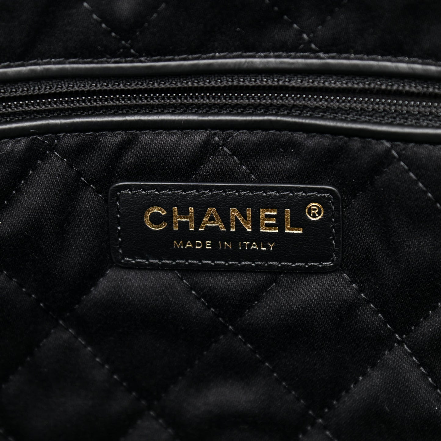 Calfskin Quilted Small Chanel 22 Black