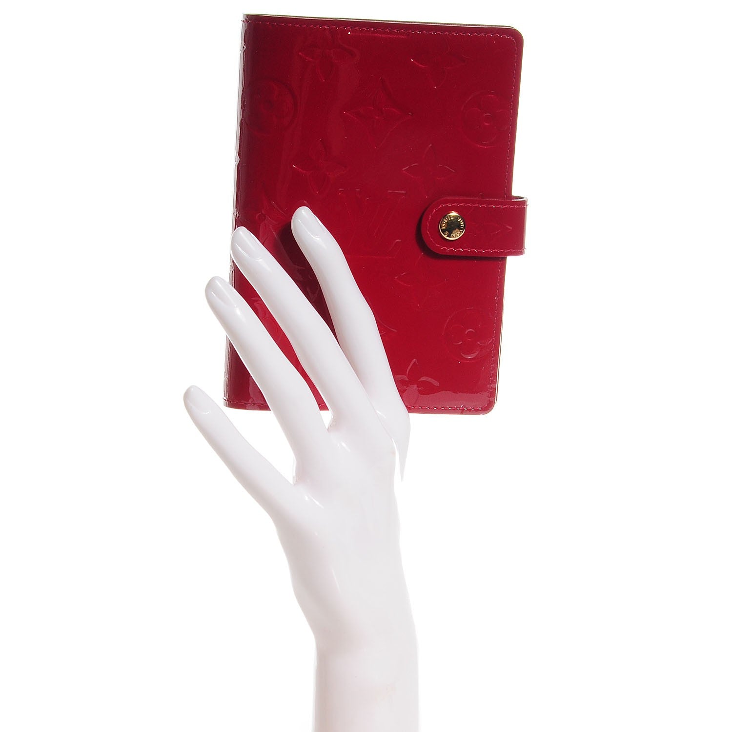 Louis Vuitton Vernis Small Ring Cover Agenda Pomme D'Amour 2 of 8