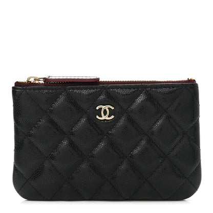 Chanel Caviar Quilted Small Cosmetic Case Black 1 of 8