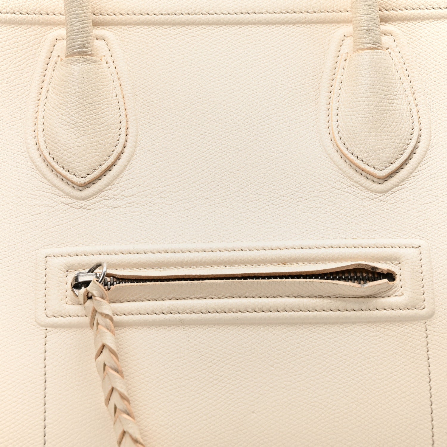 Celine Grained Calfskin Medium Phantom Luggage Cream 5 of 7