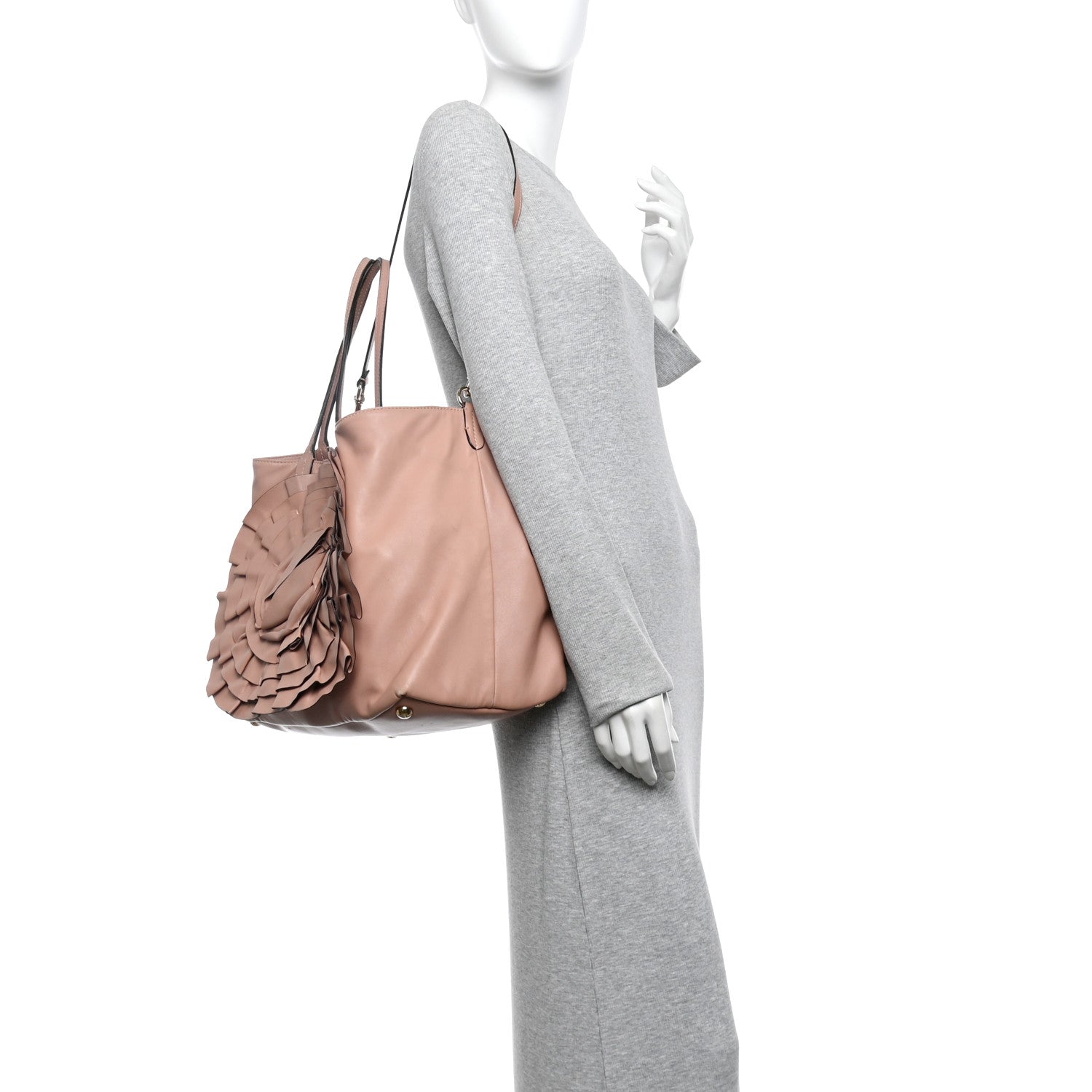Valentino Garavani Nappa Petale Tote Pink 3 of 20