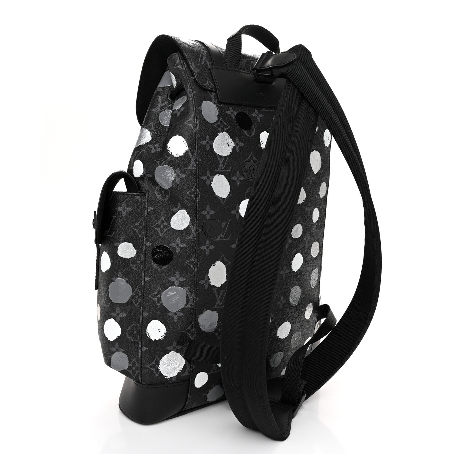Louis Vuitton LV X YK Monogram Eclipse Dots Christopher MM Backpack Black 3 of 9