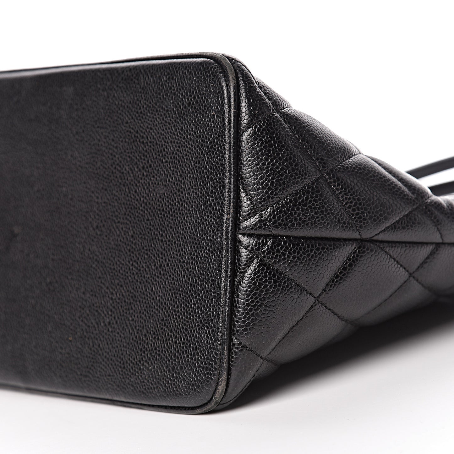 Caviar Quilted Medallion Tote Black