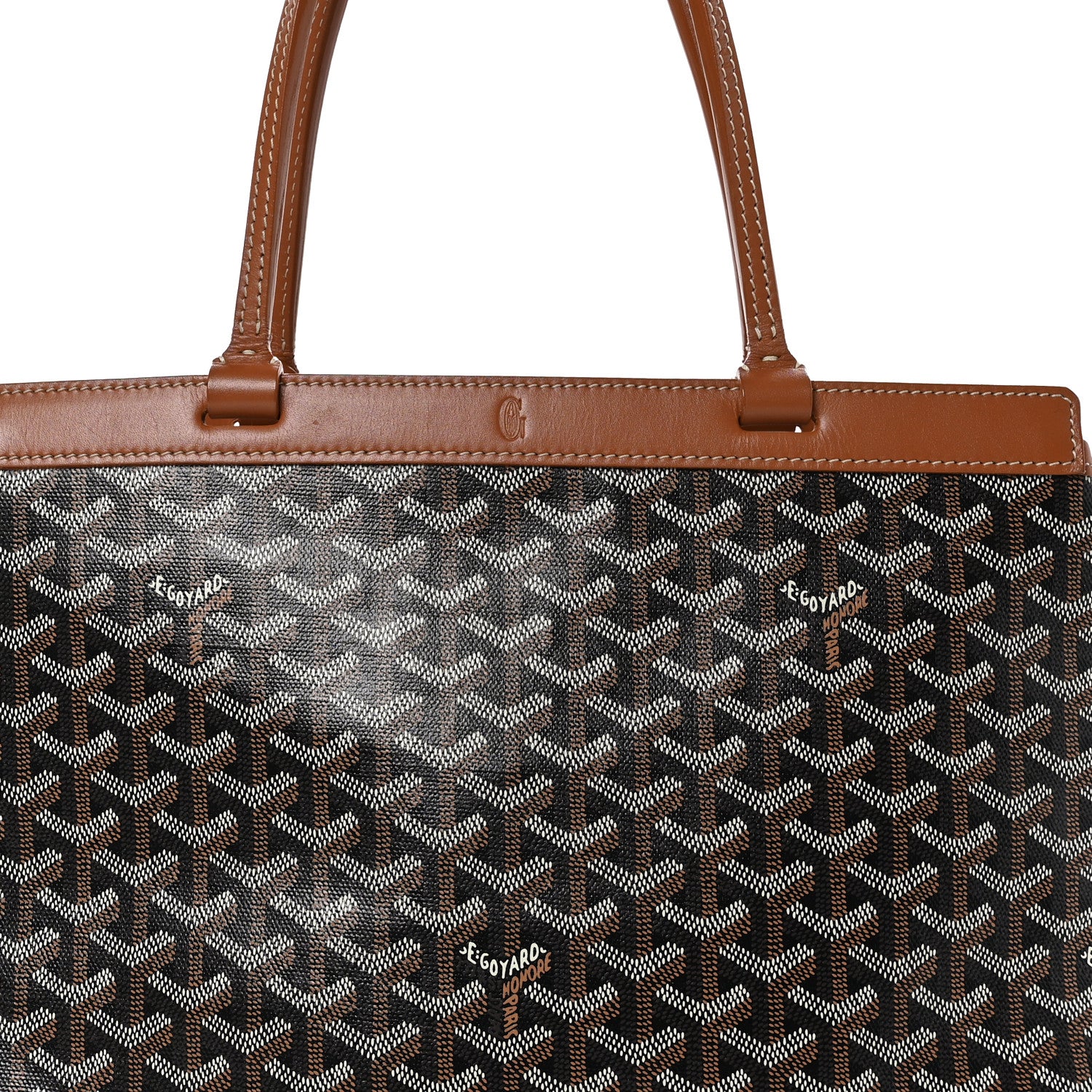 Goyard Goyardine Bellechasse Biaude Tote MM Black Gold 7 of 10