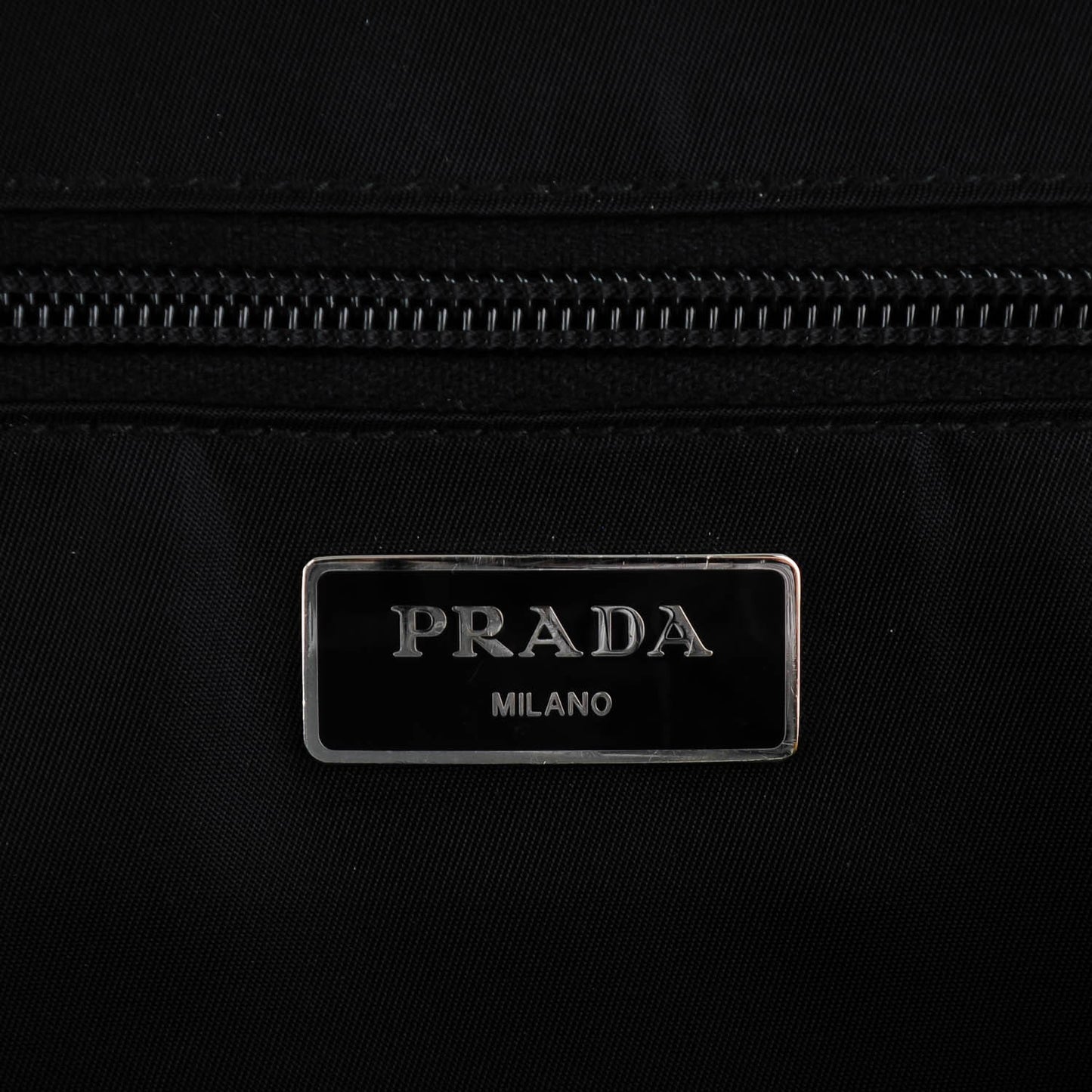 Tessuto Nylon Double Buckle Backpack Black