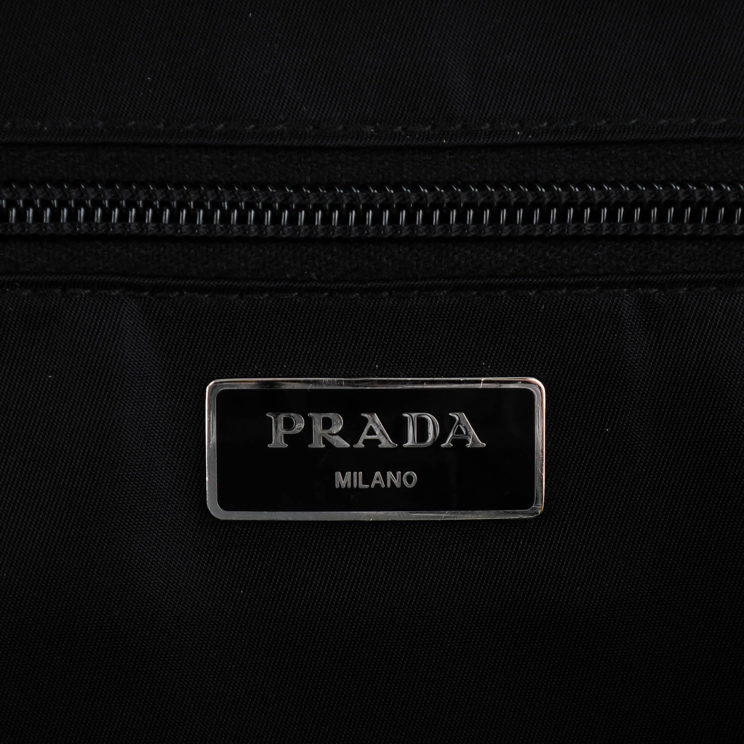 Prada Tessuto Nylon Double Buckle Backpack Black 6 of 8