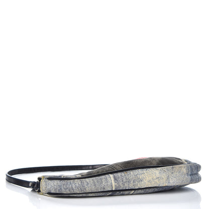 Christian Dior Denim Speedyway Mini Saddle Pochette 4 of 11