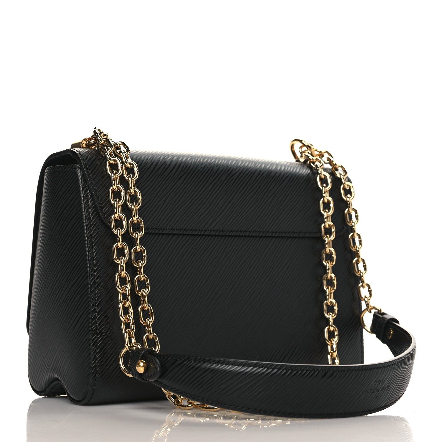 Louis Vuitton Epi Twist Shoulder Bag MM Black 3 of 9