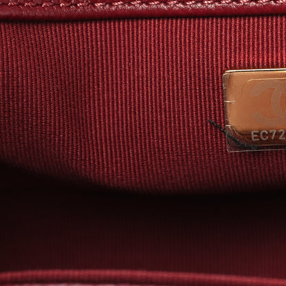 Chanel Caviar Quilted Small Boy Flap Burgundy 7 of 10