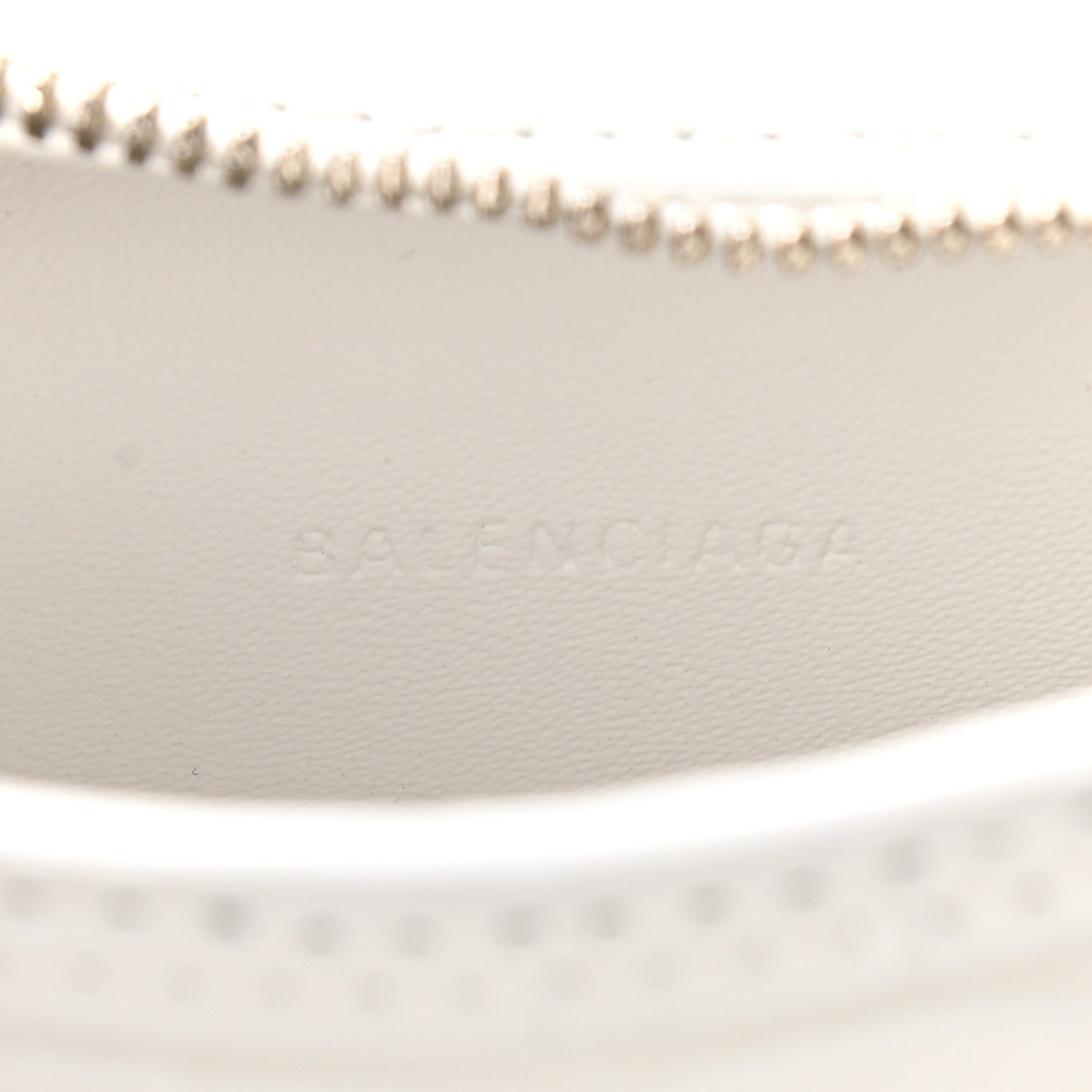 Balenciaga Extra Supple Calfskin Crocodile Embossed Neo Classic Silver Hardware Super Nano City Crossbody White 7 of 9