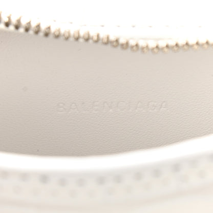 Balenciaga Extra Supple Calfskin Crocodile Embossed Neo Classic Silver Hardware Super Nano City Crossbody White 7 of 9