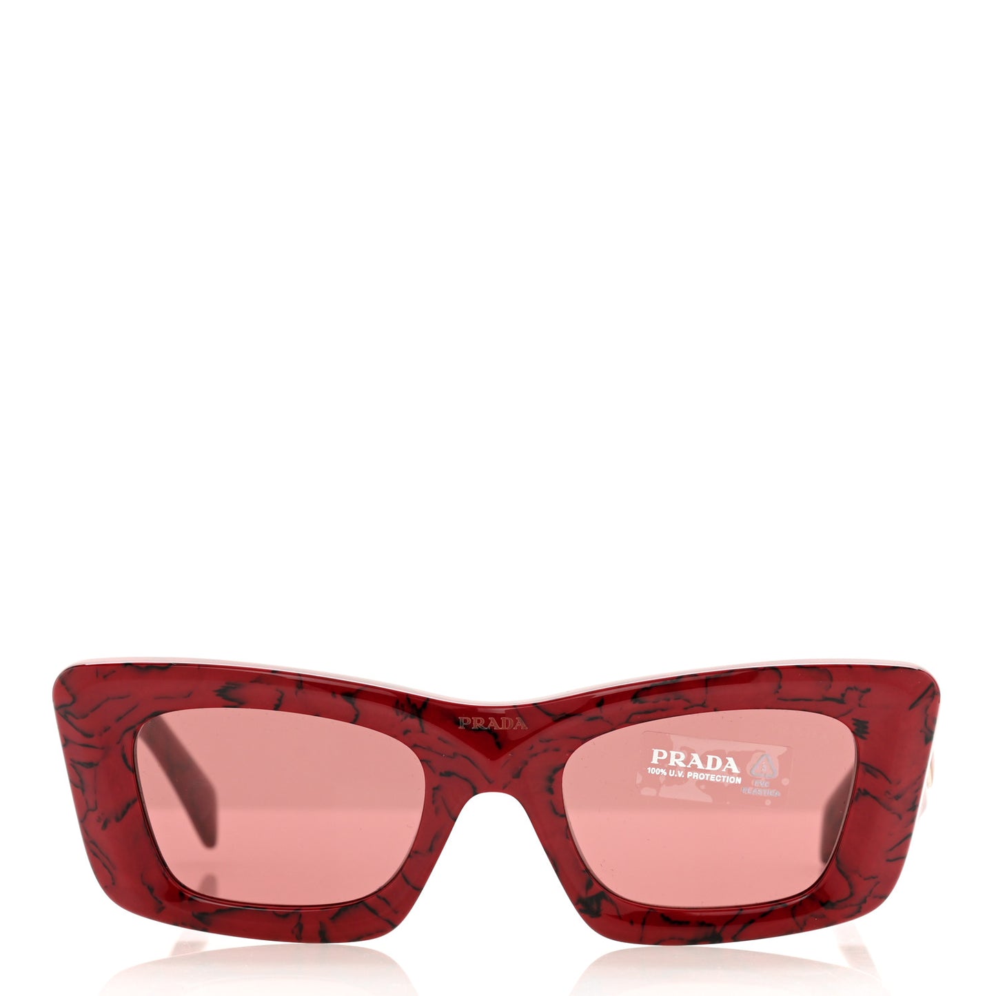 Acetate Symbole Sunglasses SPR 13Z Red Marble