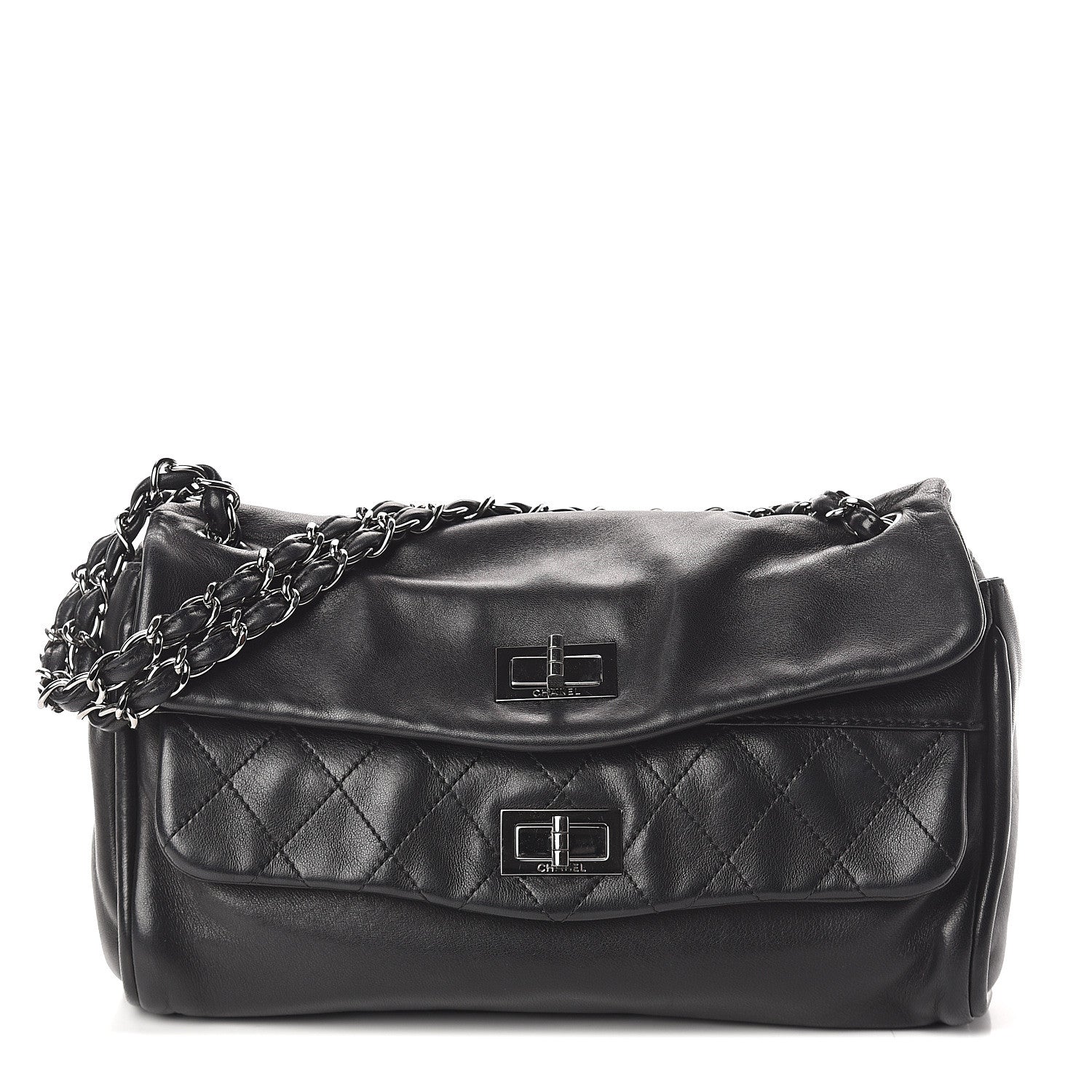 Chanel Lambskin Jumbo Mademoiselle Double Flap Black 1 of 9