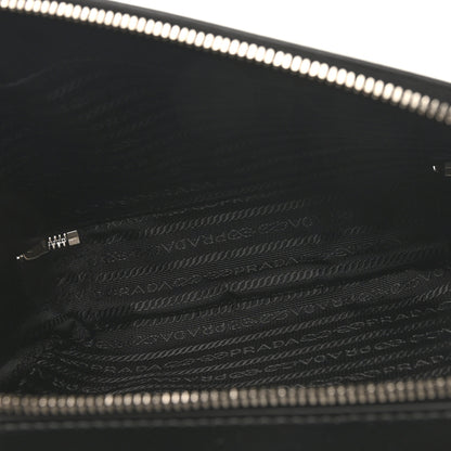Prada Spazzolato Medium Brique Crossbody Bag Black 5 of 9