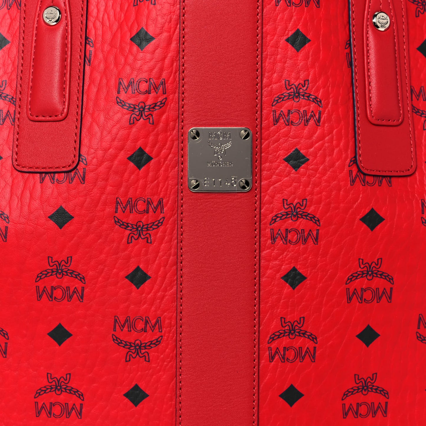 Visetos Medium Liz Reversible Shopper Tote Ruby Red