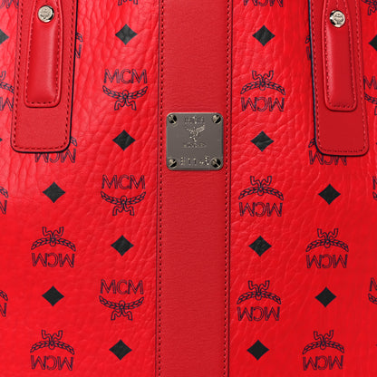 MCM Visetos Medium Liz Reversible Shopper Tote Ruby Red 7 of 19